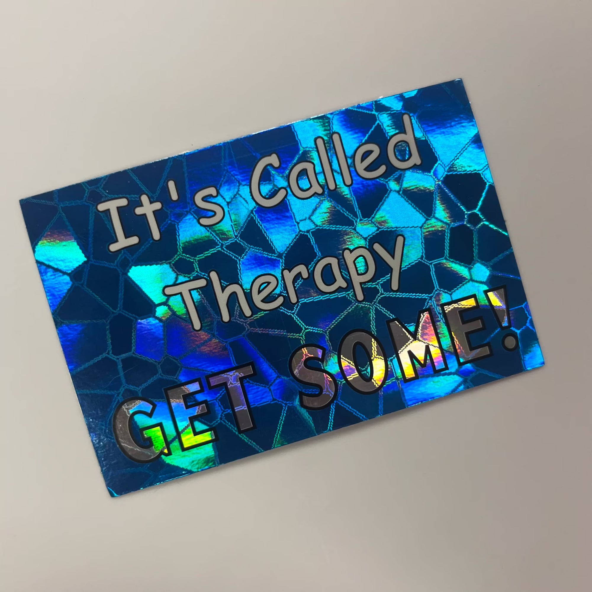 2000s holographic vending machine stickers