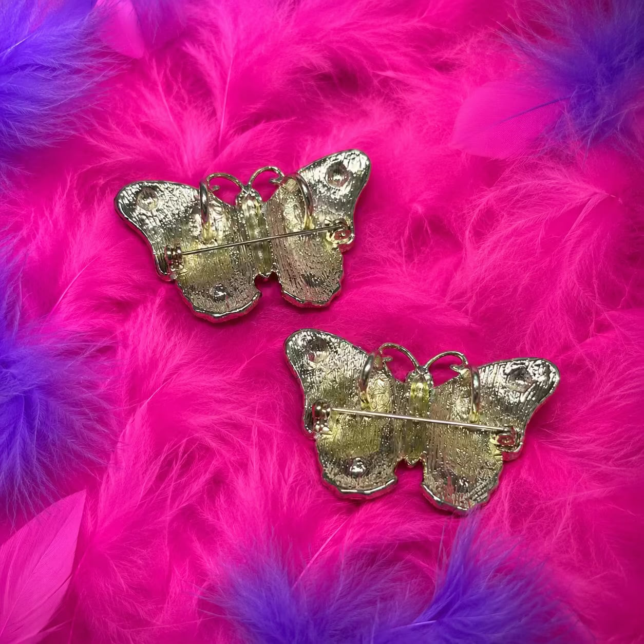 Vintage butterfly brooch pins