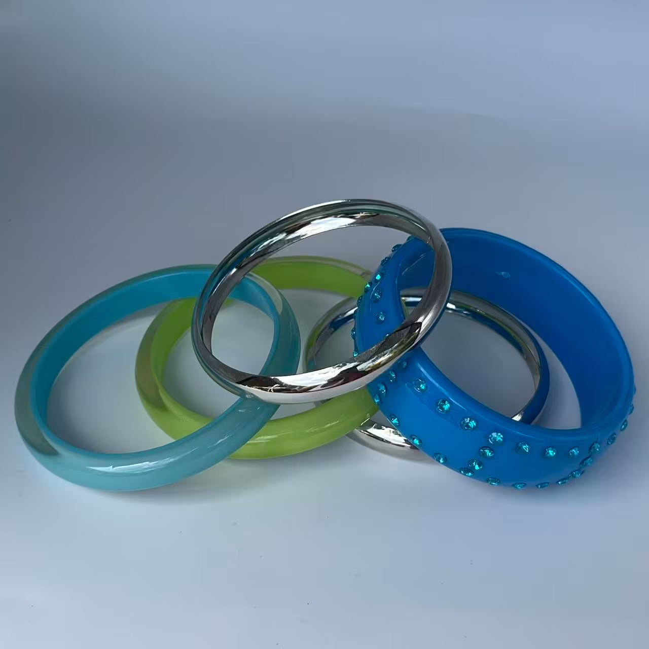 Moxie bling bangle bracelet set
