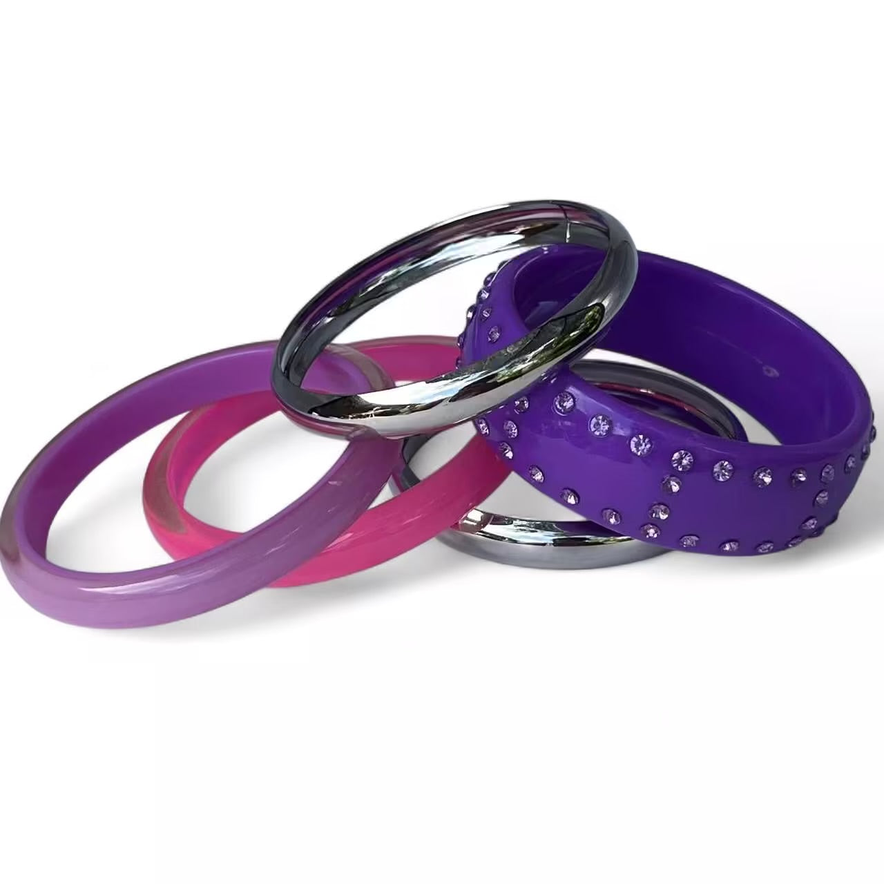Mandi bling bangle bracelet set