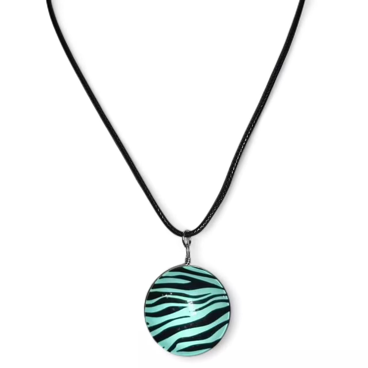 Zebra print necklaces ♡