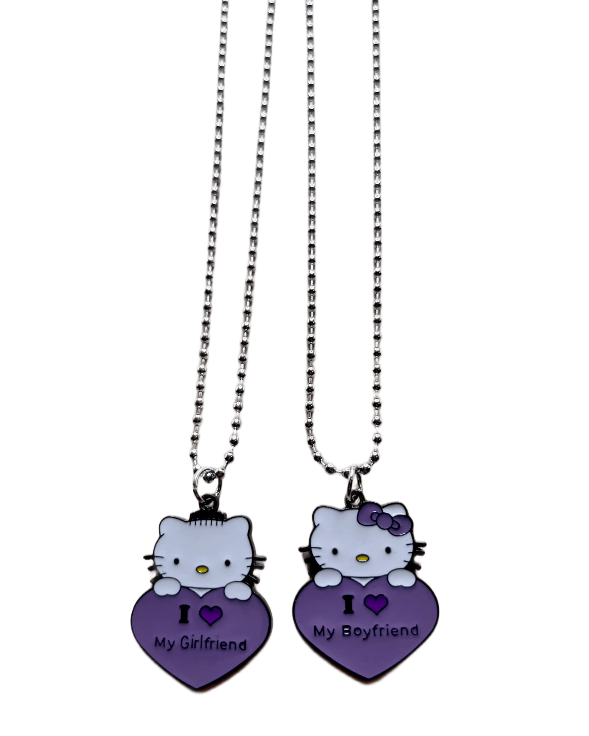 Couples hello kitty necklaces ♡