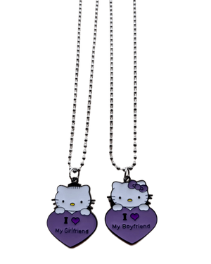 Couples hello kitty necklaces ♡