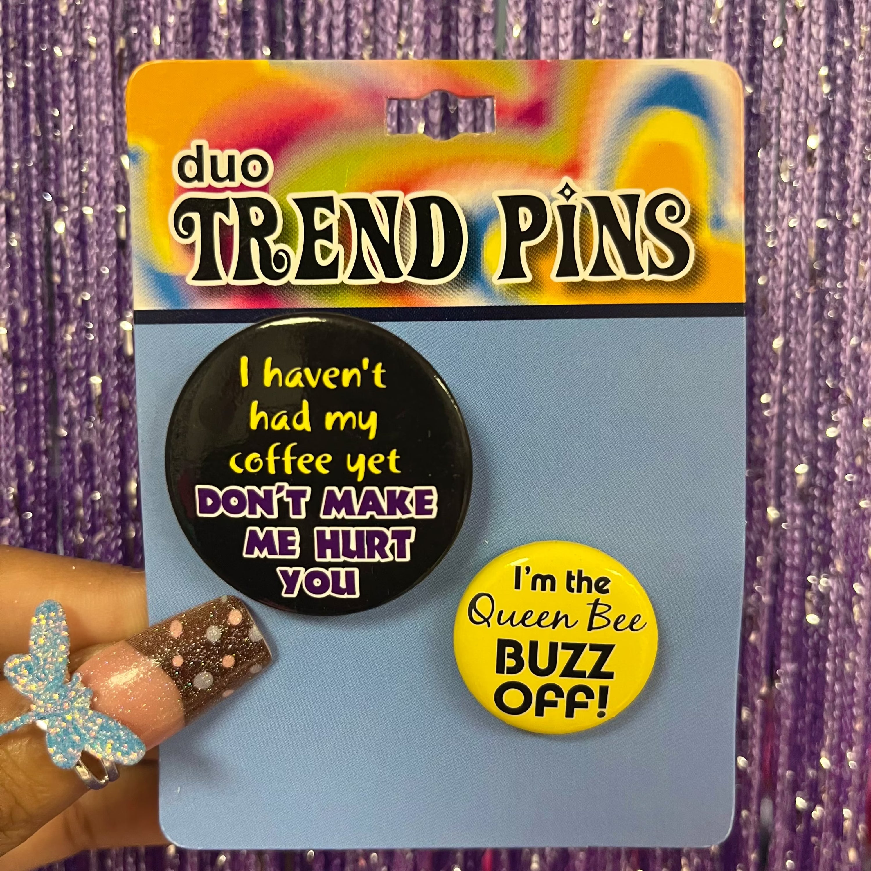 2004 Vintage Trend pins buzz off set