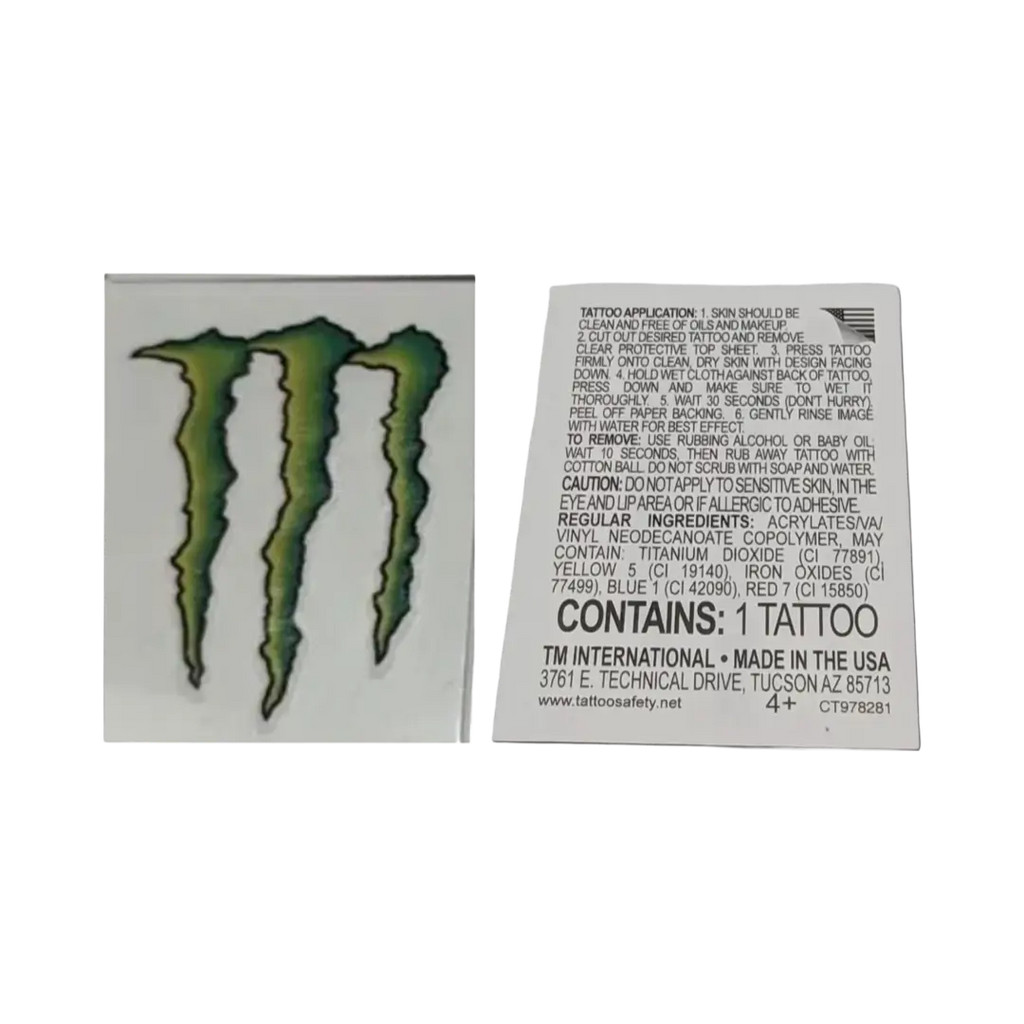 Monster energy mini temporary tattoos ☆
