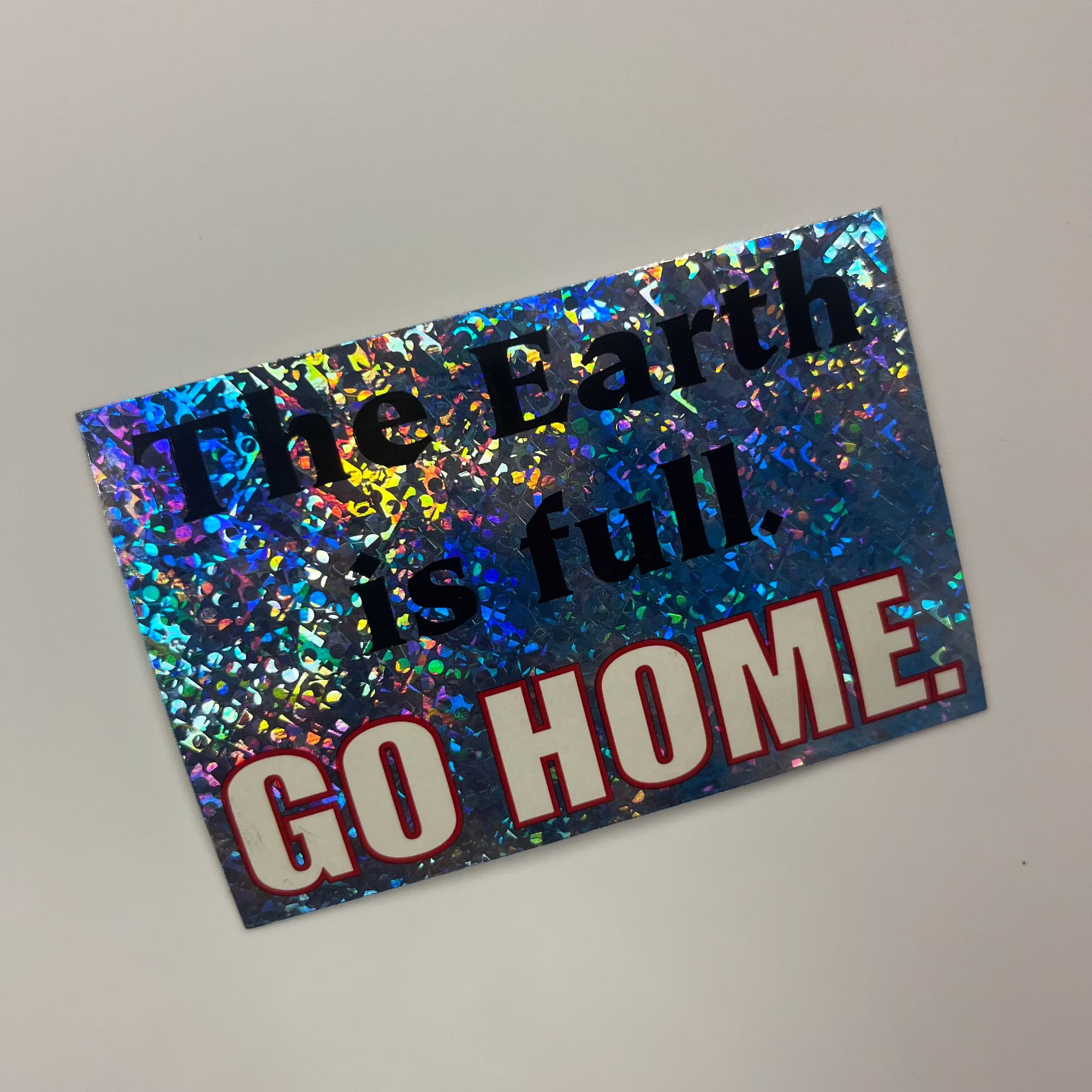 2000s holographic vending machine stickers