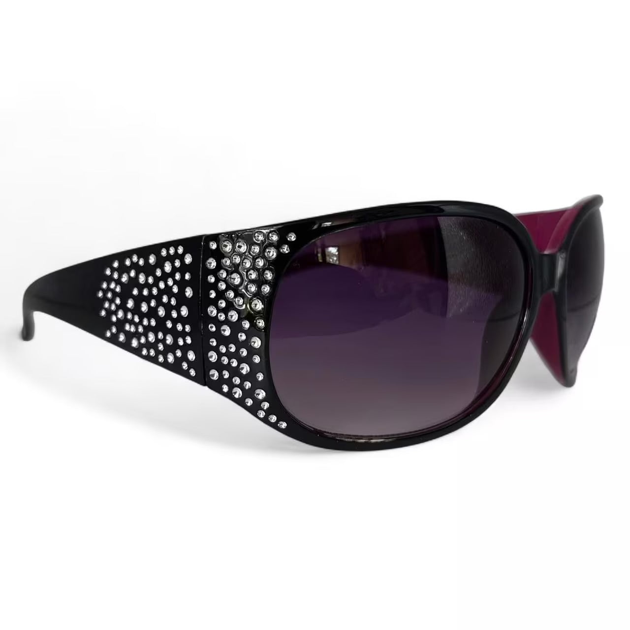 Mauve rhinestone sunglasses