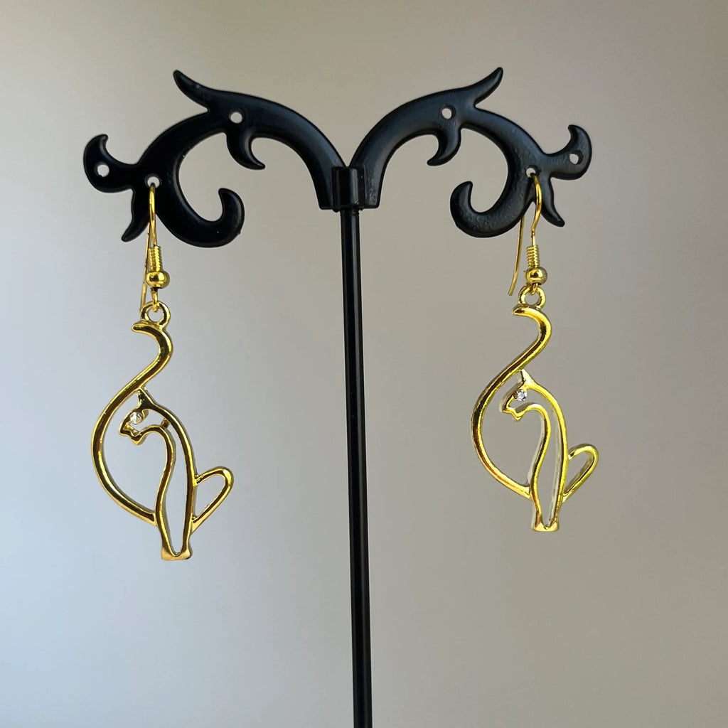 Vintage gold Baby phat dangle earrings