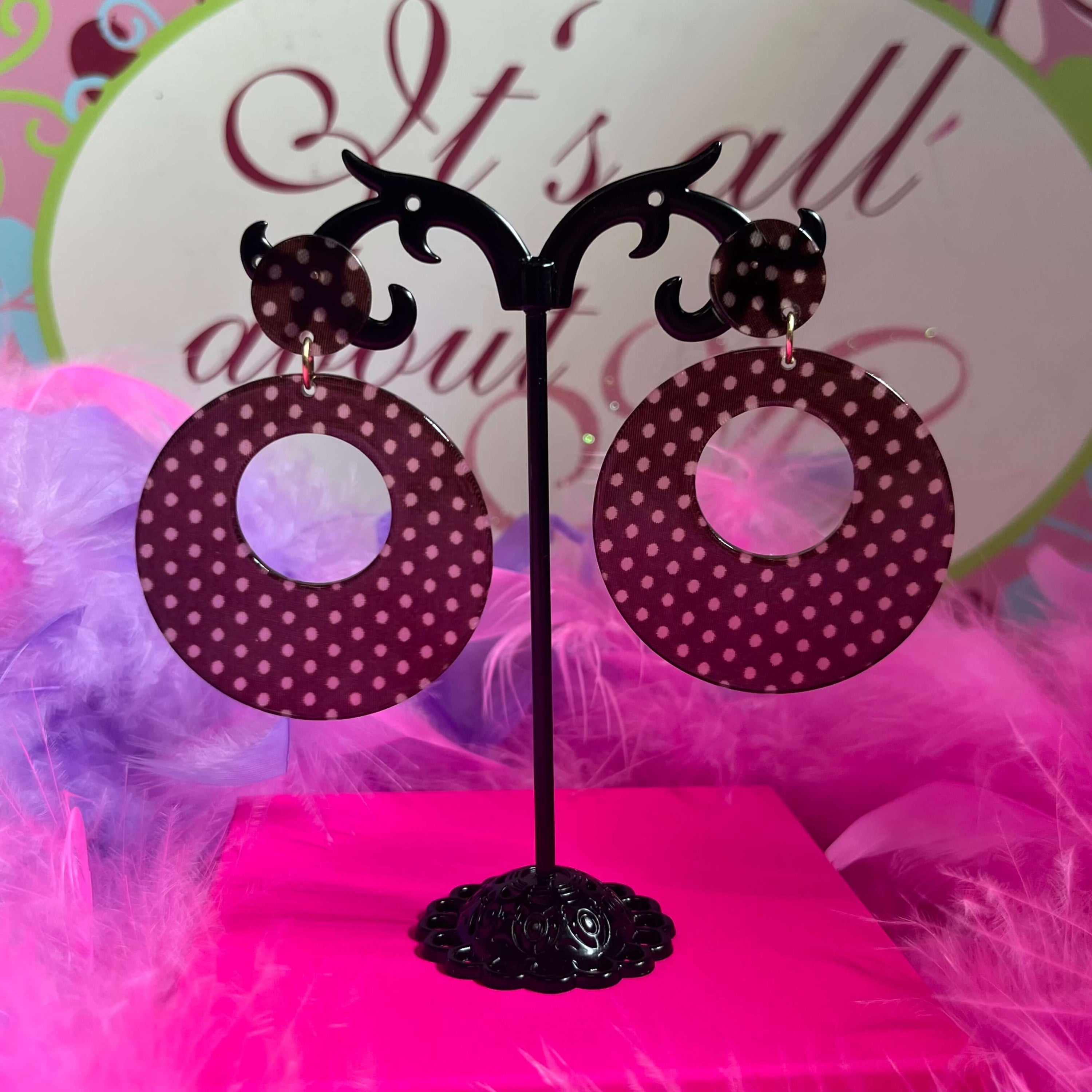 Cinnamon doll earrings