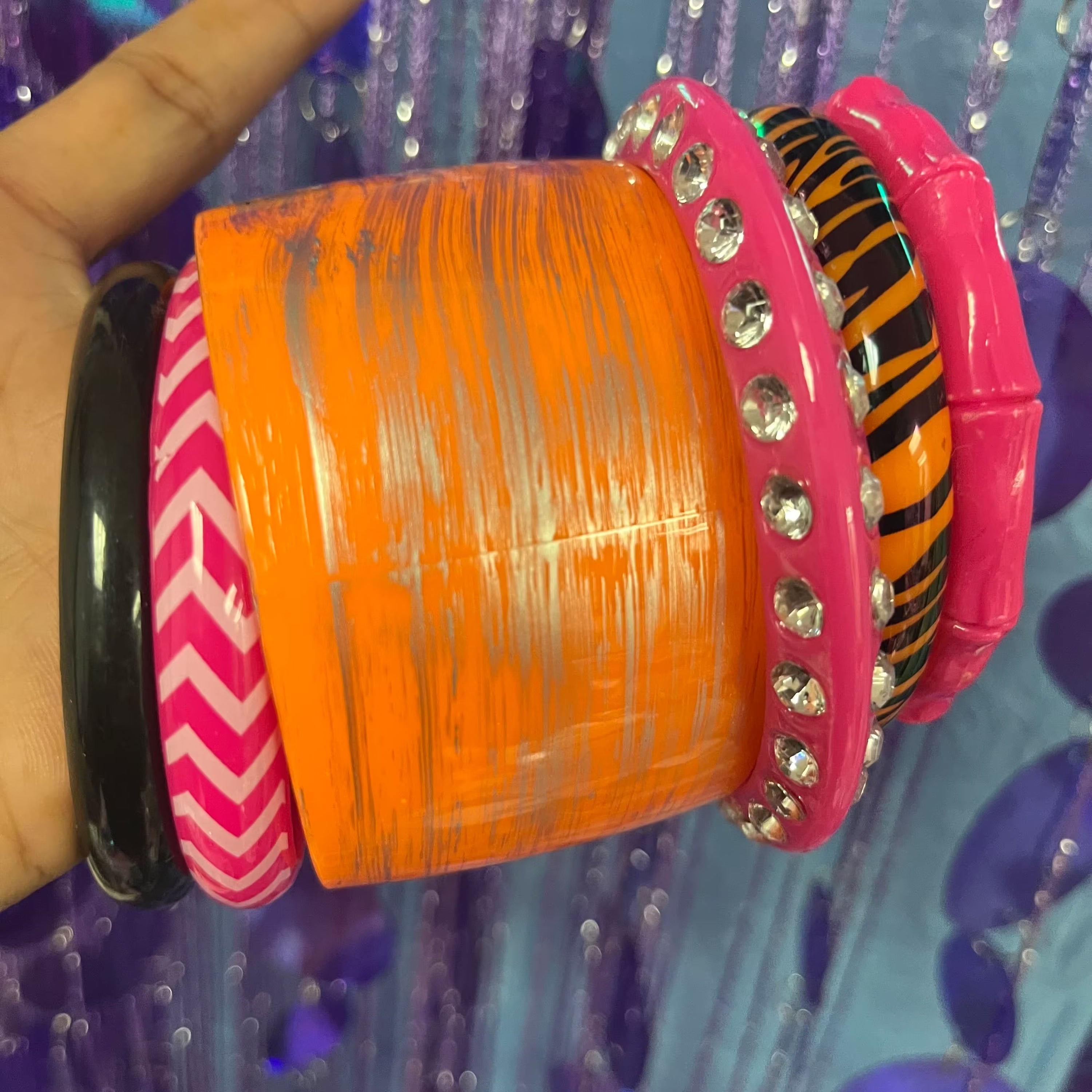 Up out my face curated vintage bangle bracelet set