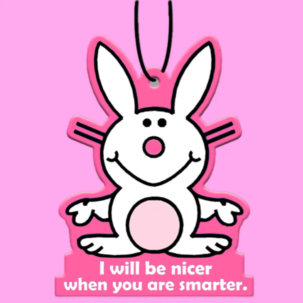 Happy bunny air freshener - I will be nicer