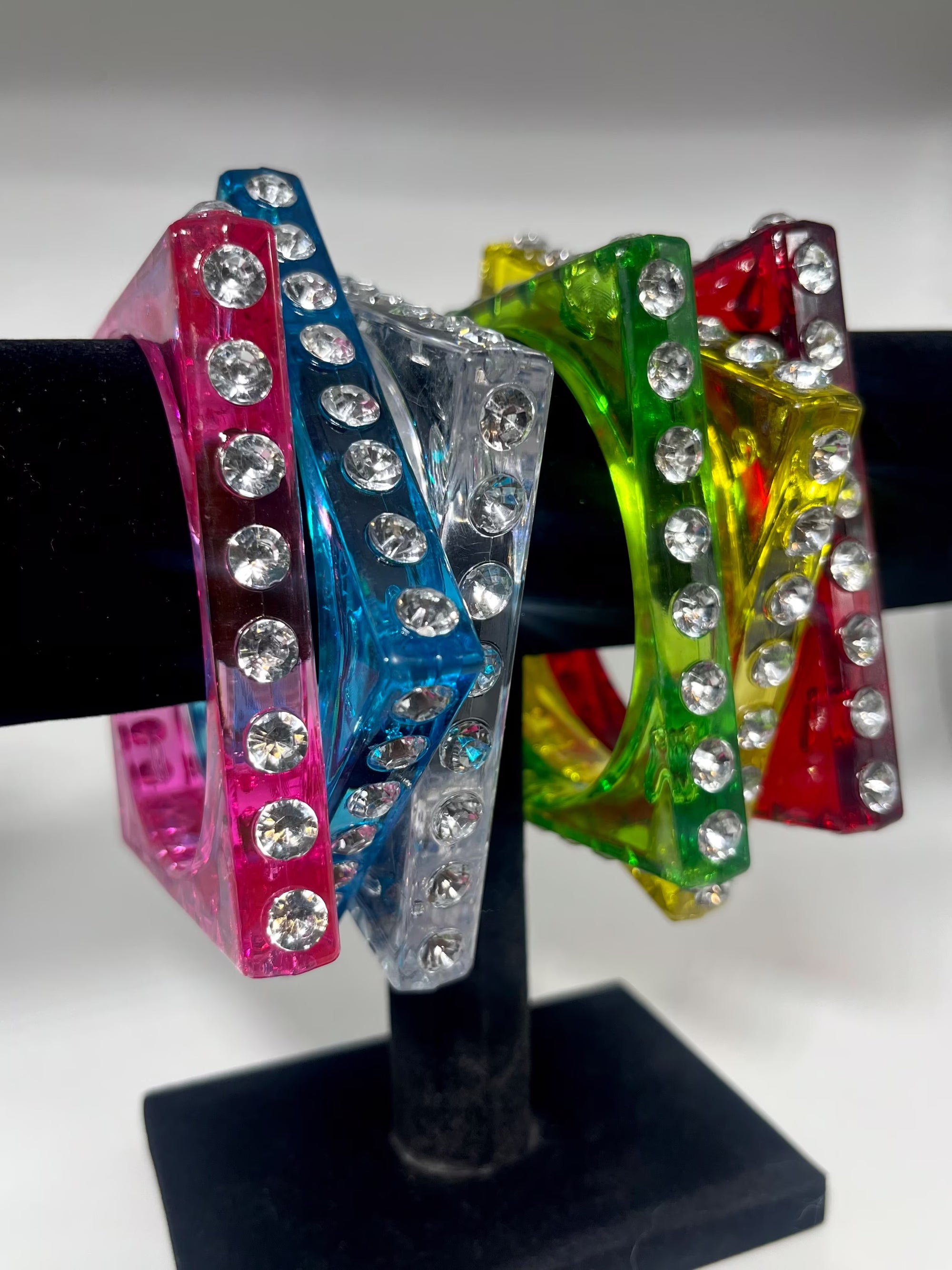 Clear jelly bangles