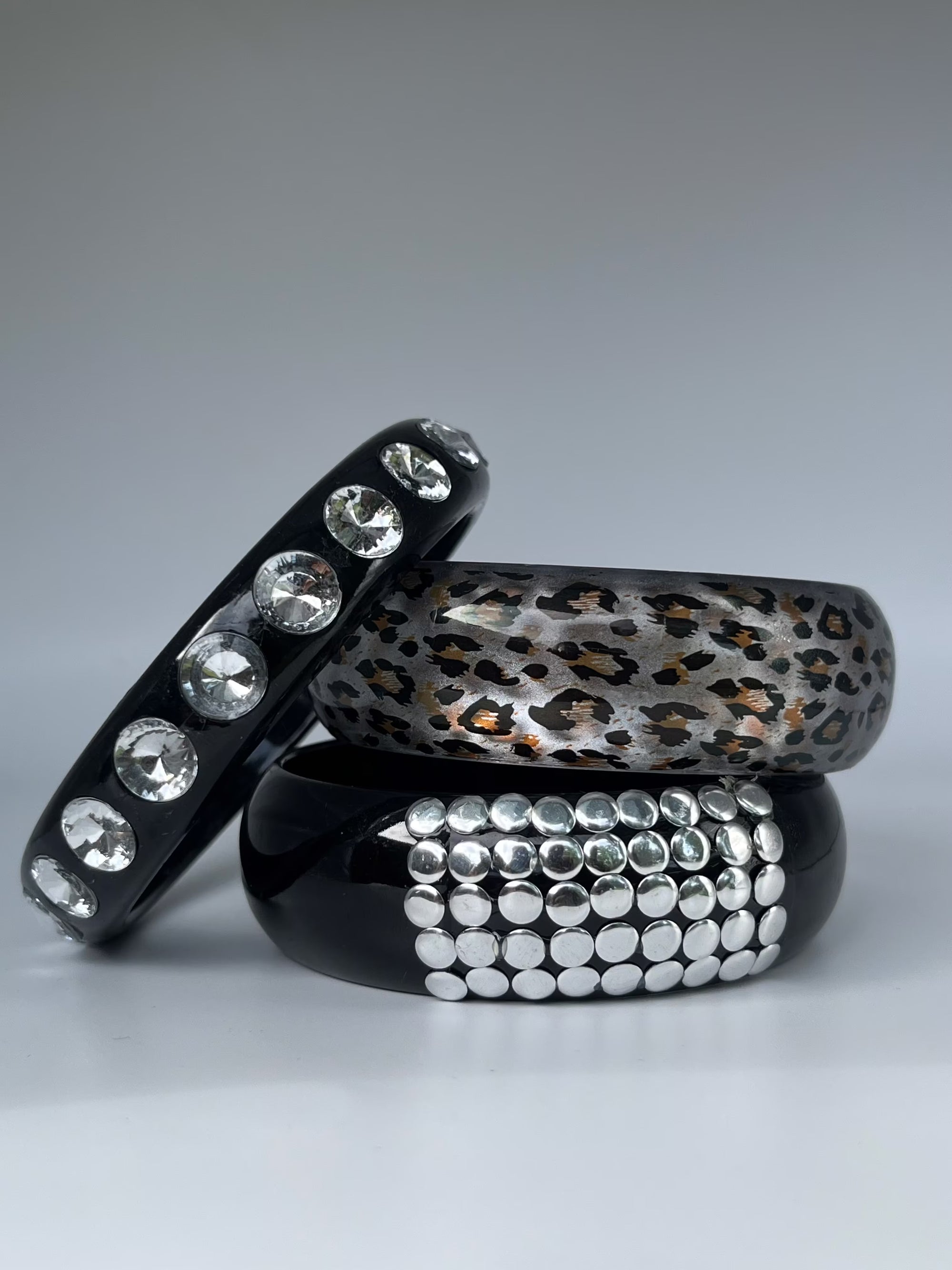 Stormi bling bangle bracelet set