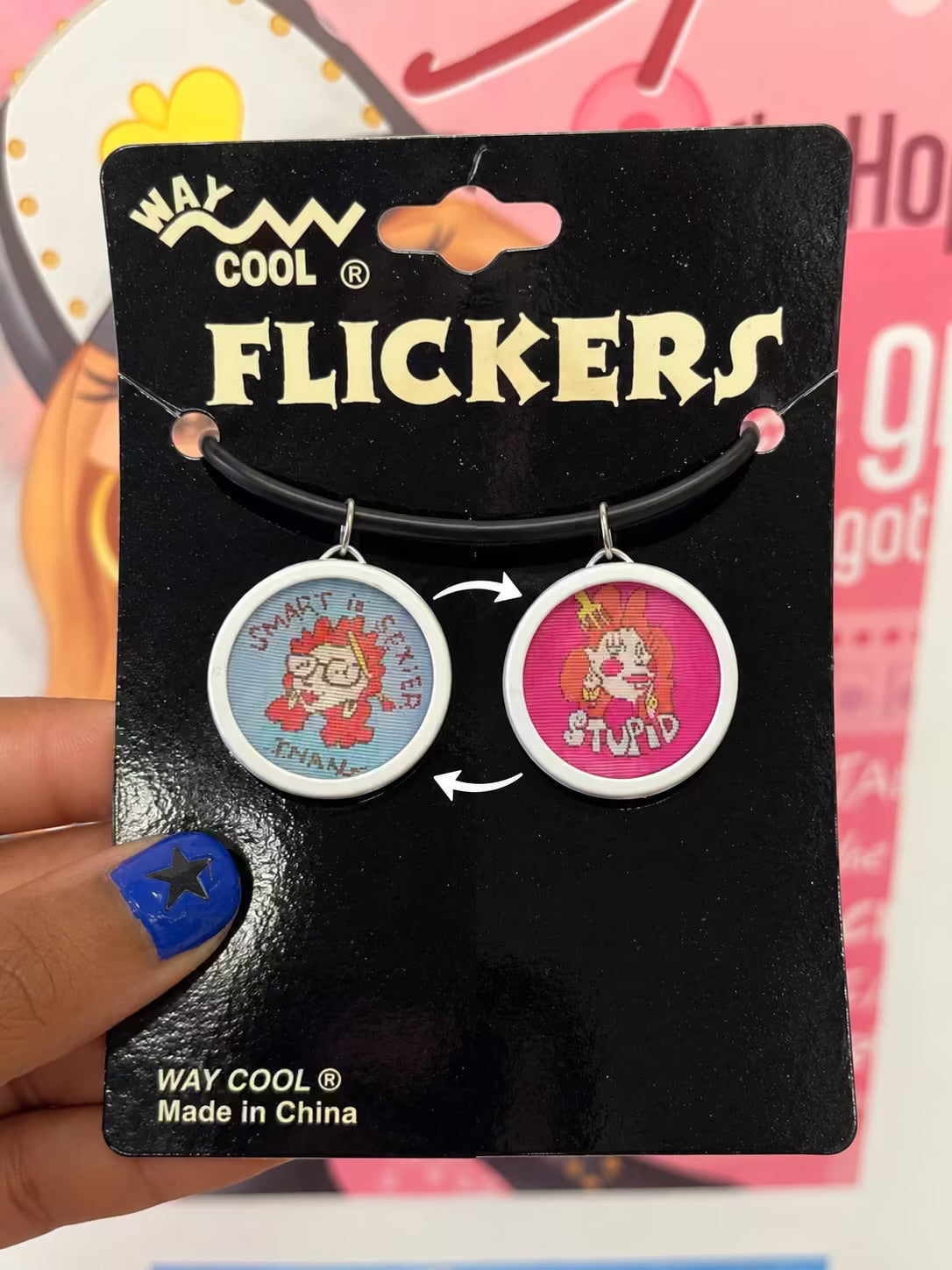 1996 RARE vintage deadstock way cool flicker necklace