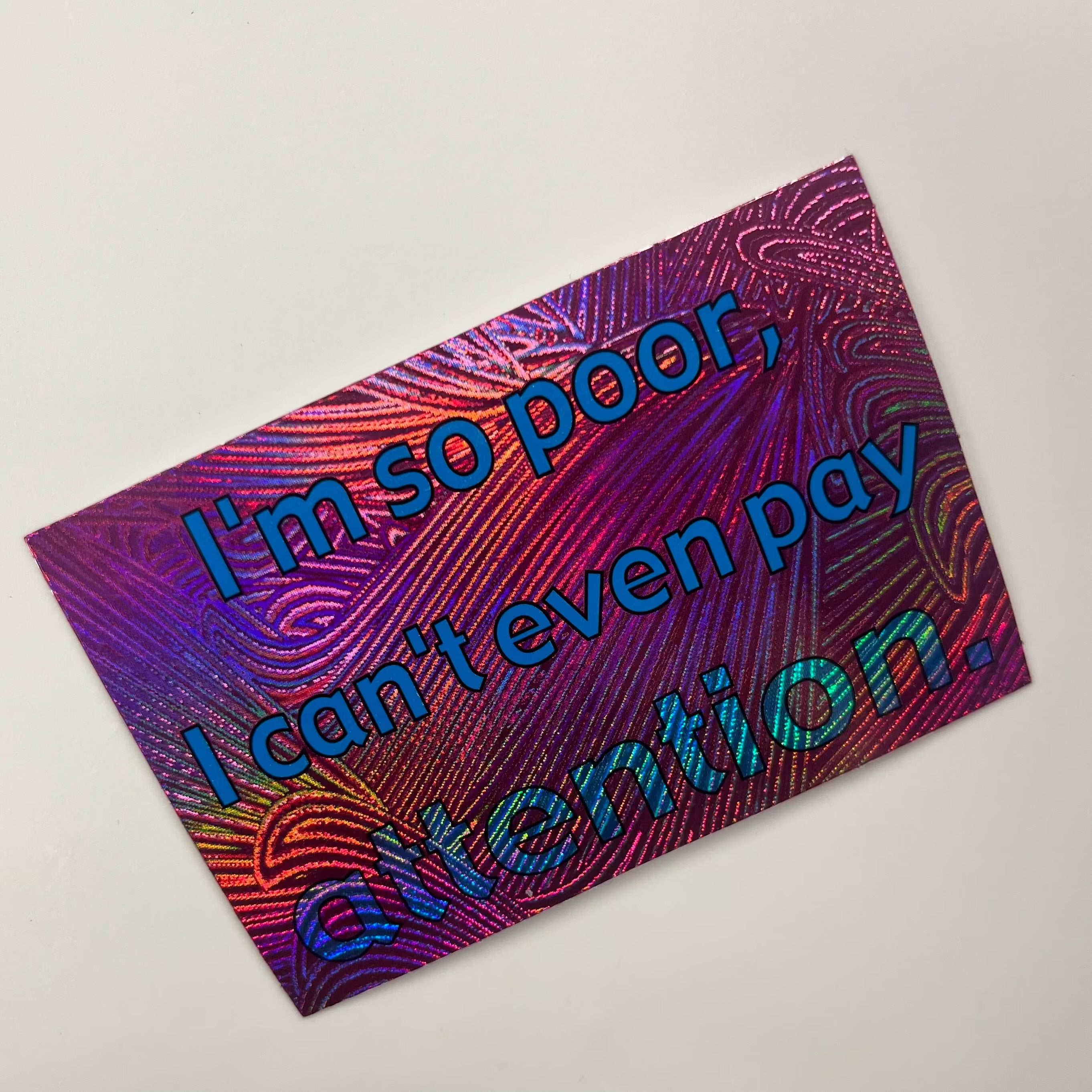 2000s holographic vending machine stickers