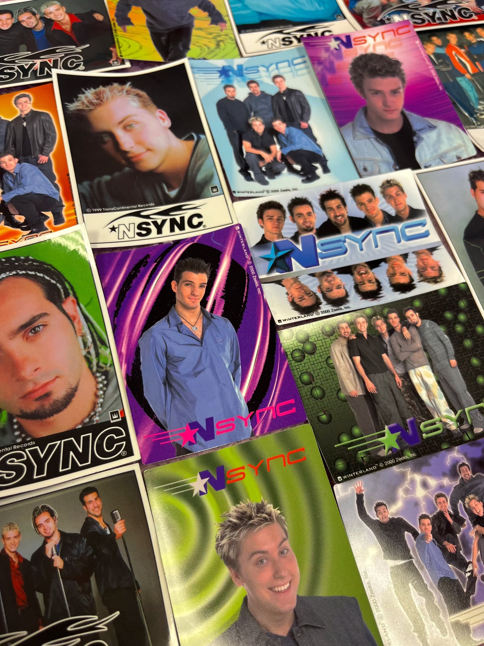 Vintage nSYNC stickers