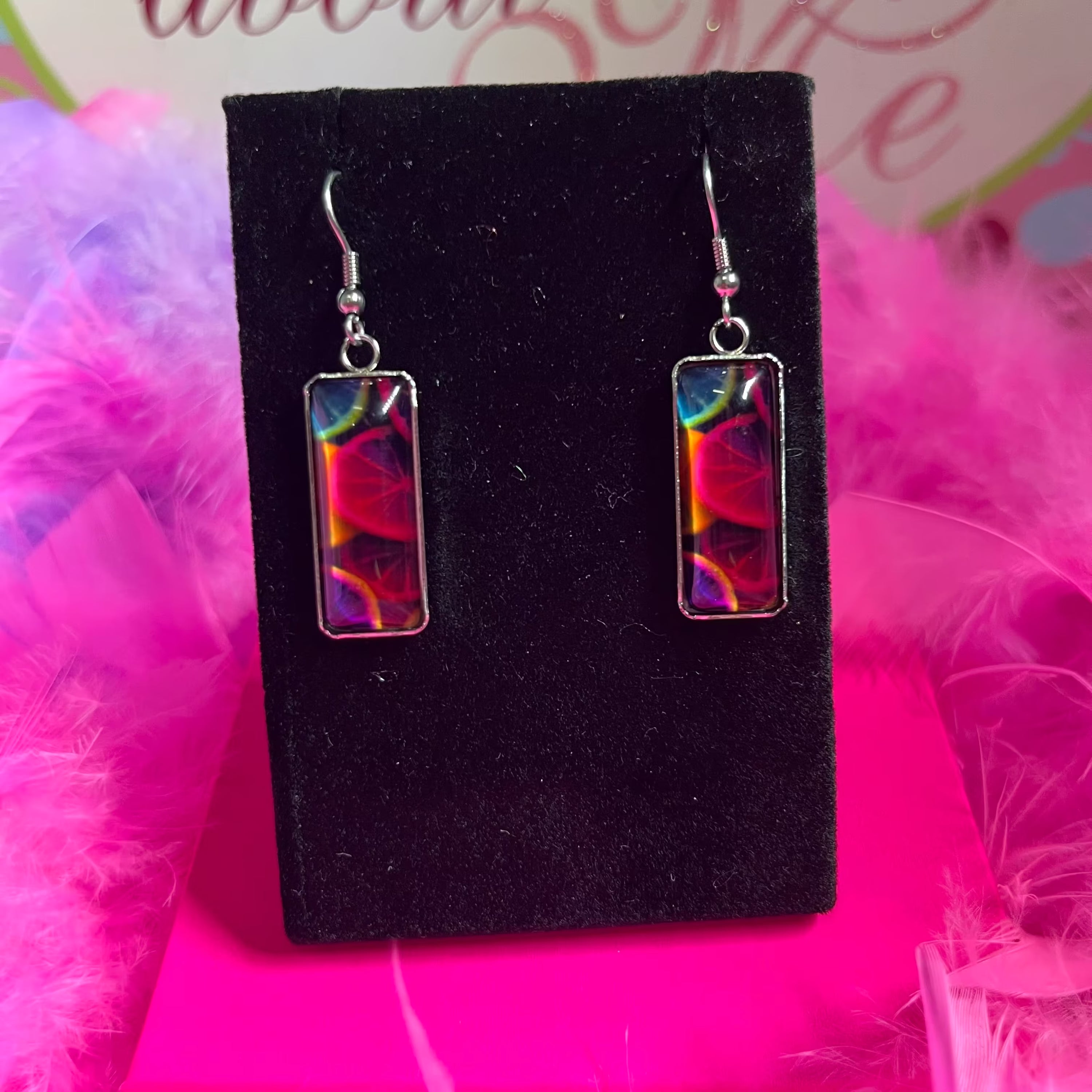 Tropical daydream stainless steel earrings