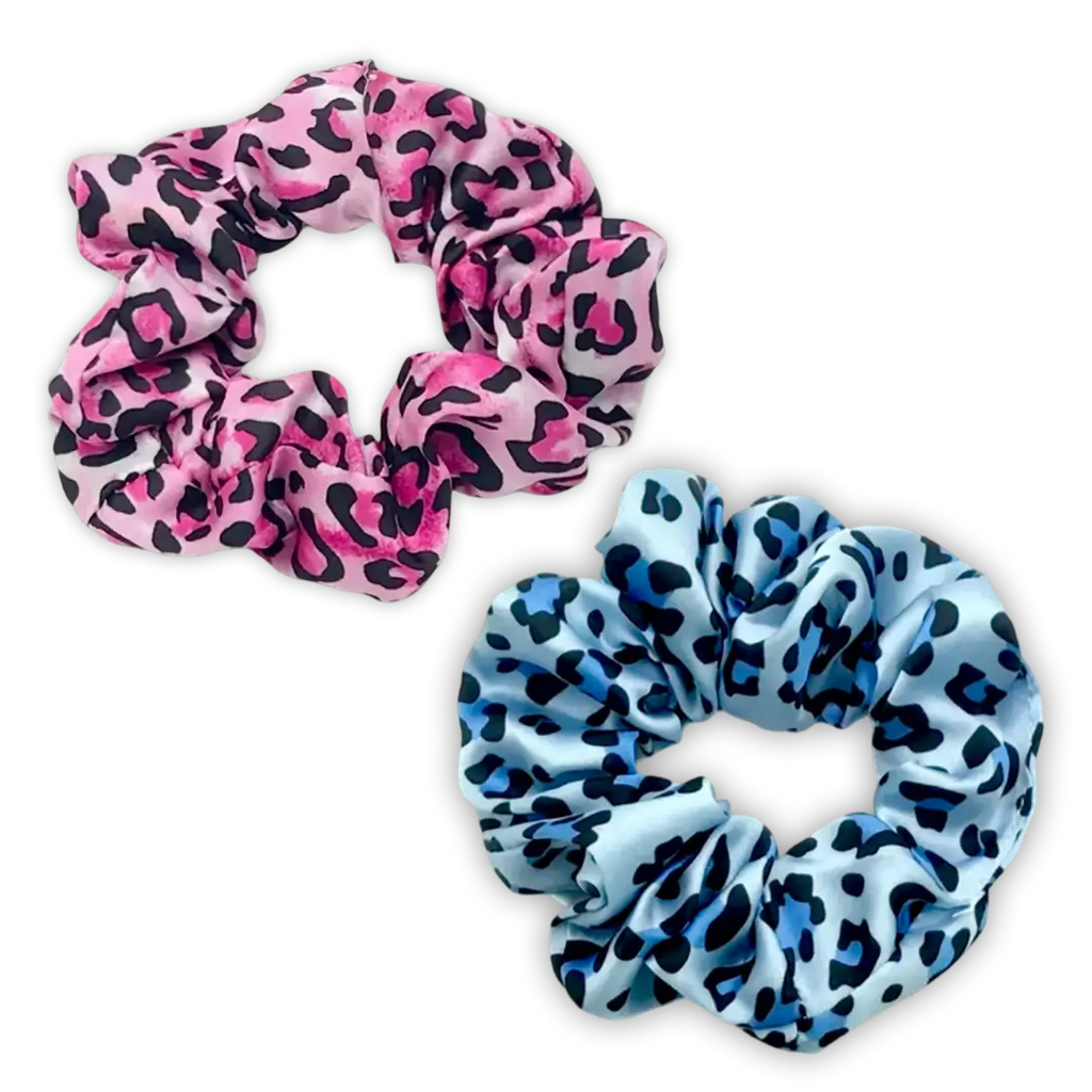 Leopard satin scrunchies ☆