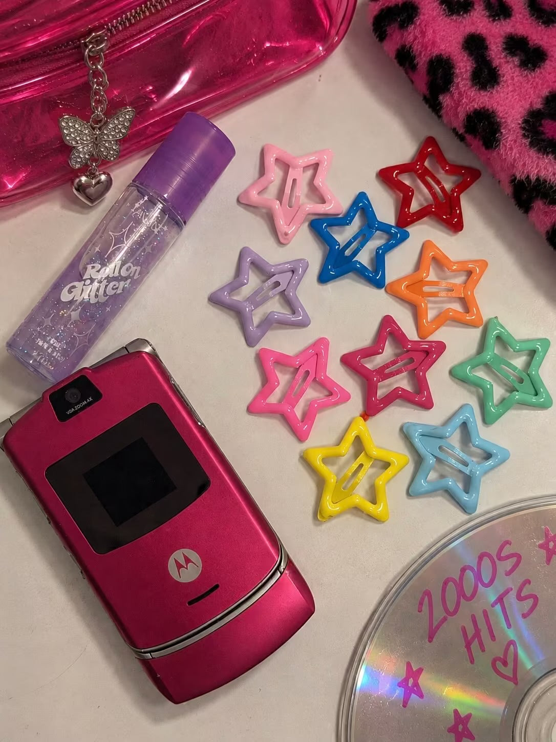 10 piece Star hair clips