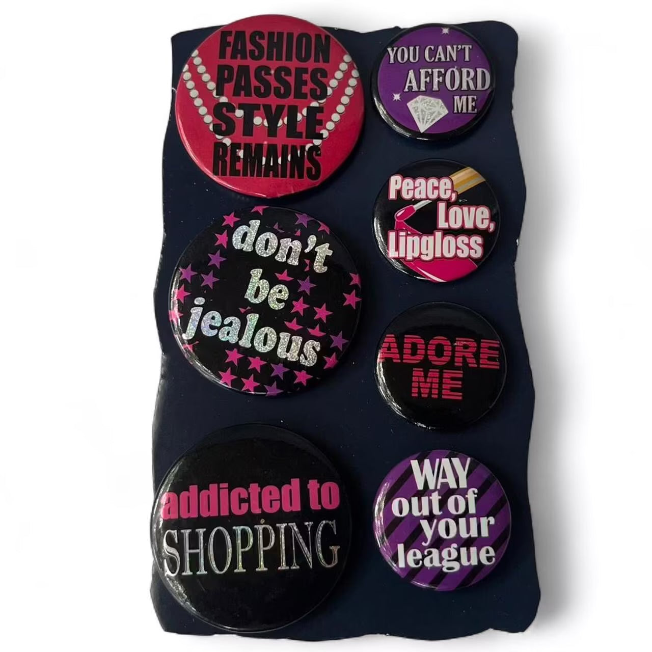 Don’t be jealous enamel brooch pin set