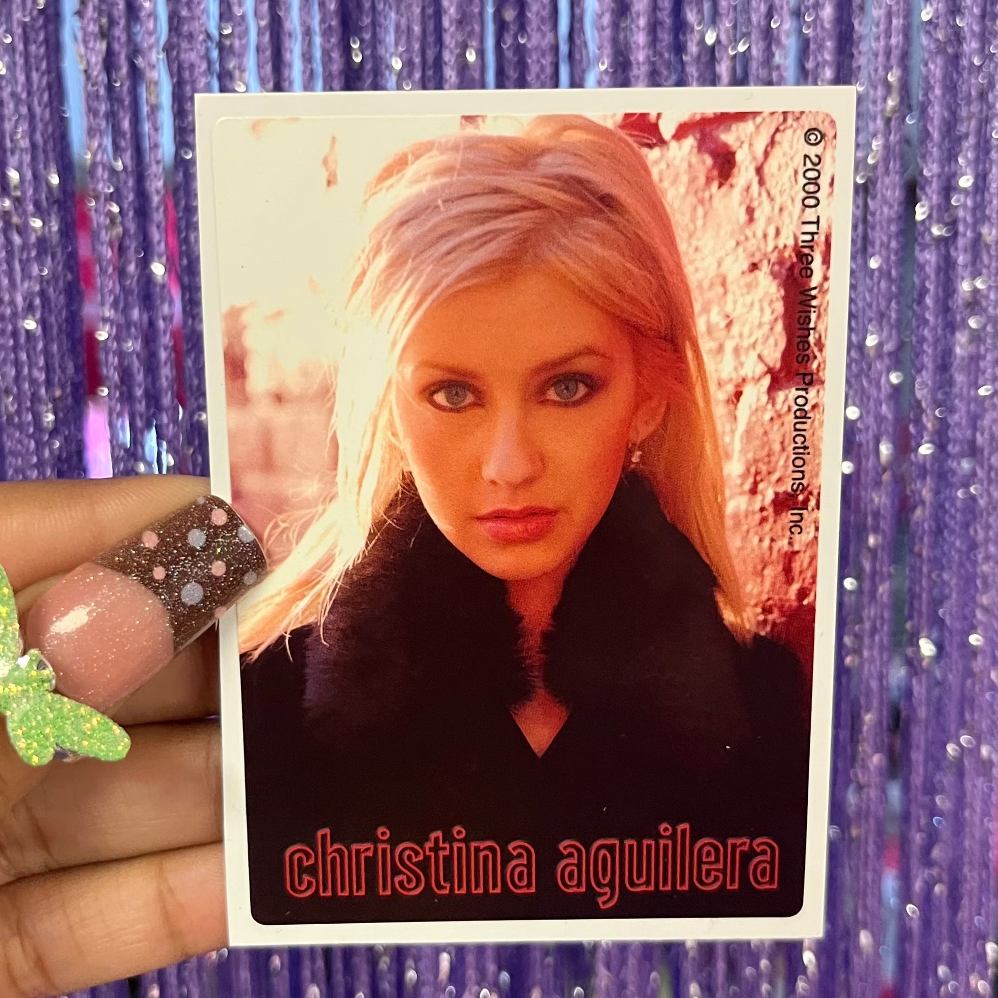 Vintage Christina Aguilera stickers