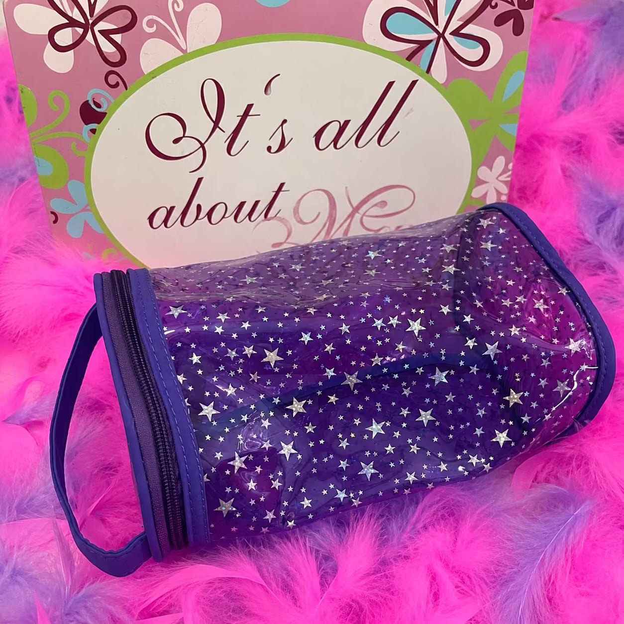 Large dome jelly makeup bag
