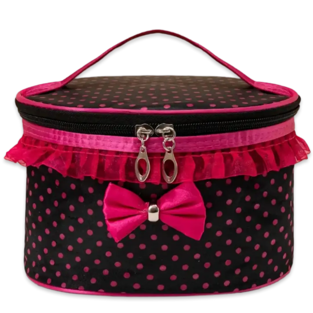 Just a girl polka dot makeup case