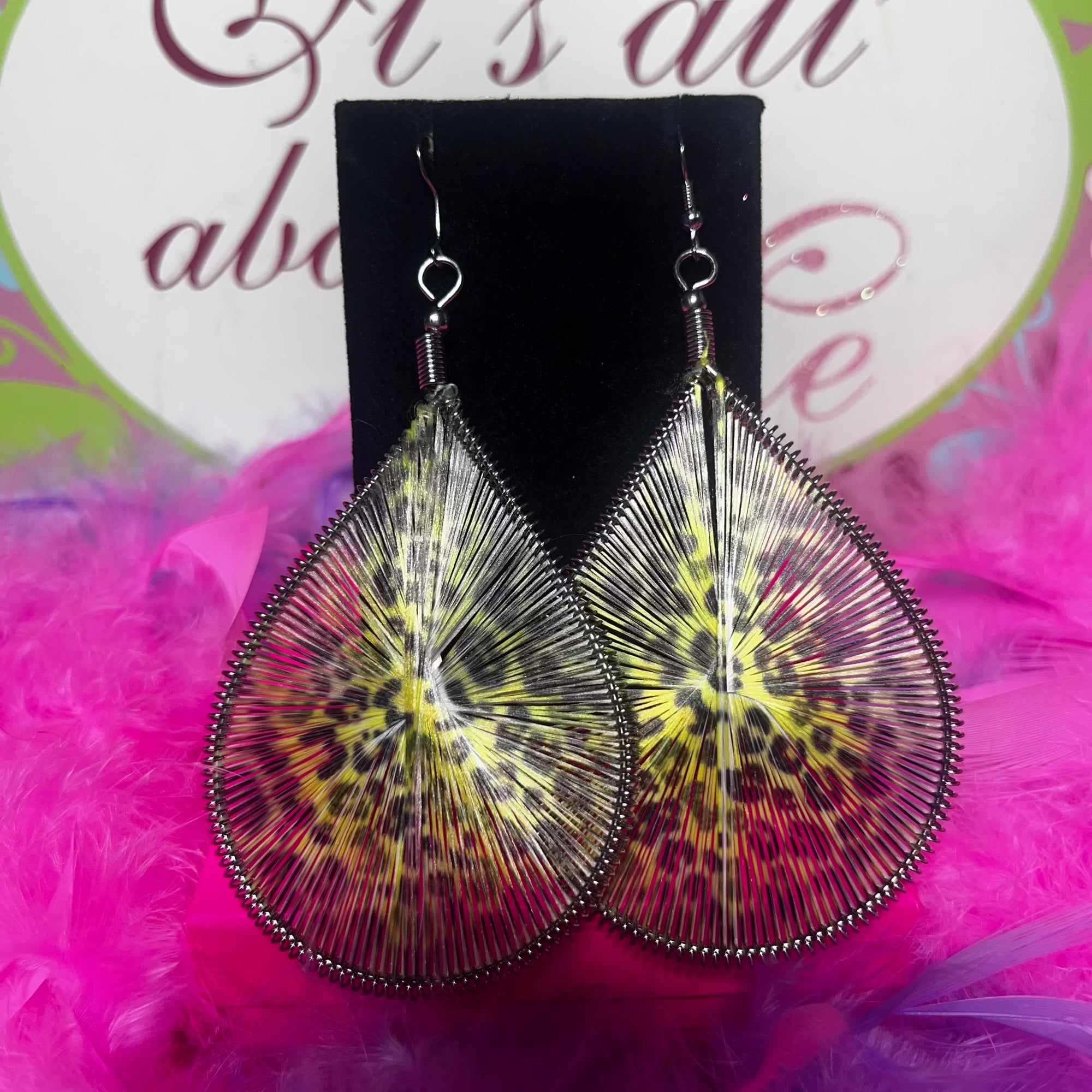 Juicy jungle wefted earrings