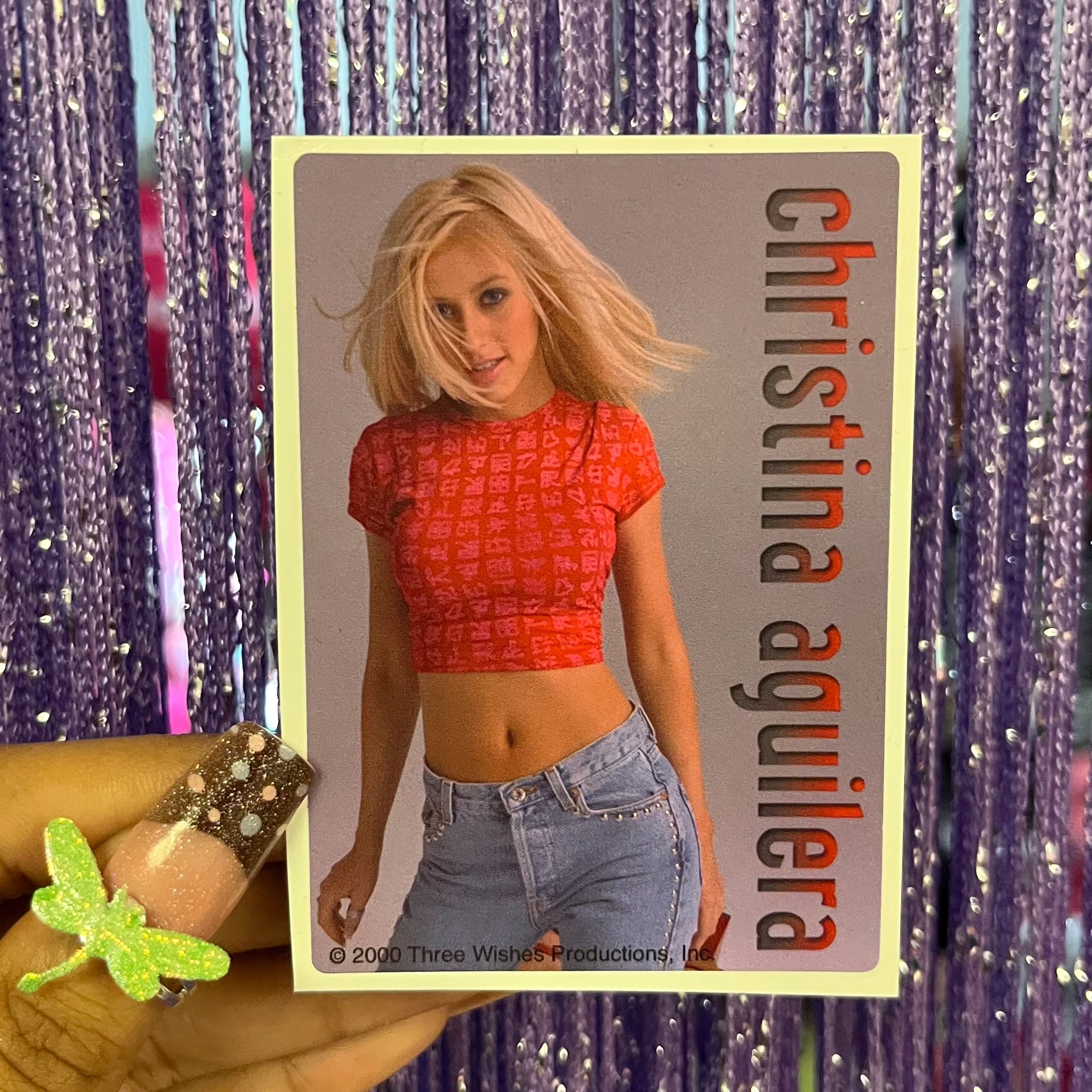 Vintage Christina Aguilera stickers