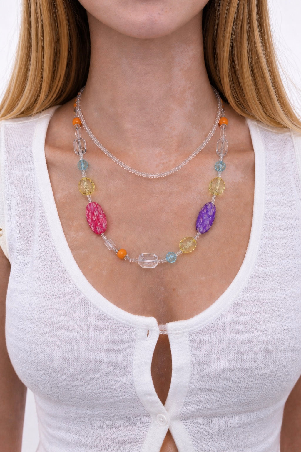 Fairy lagoon beaded necklace