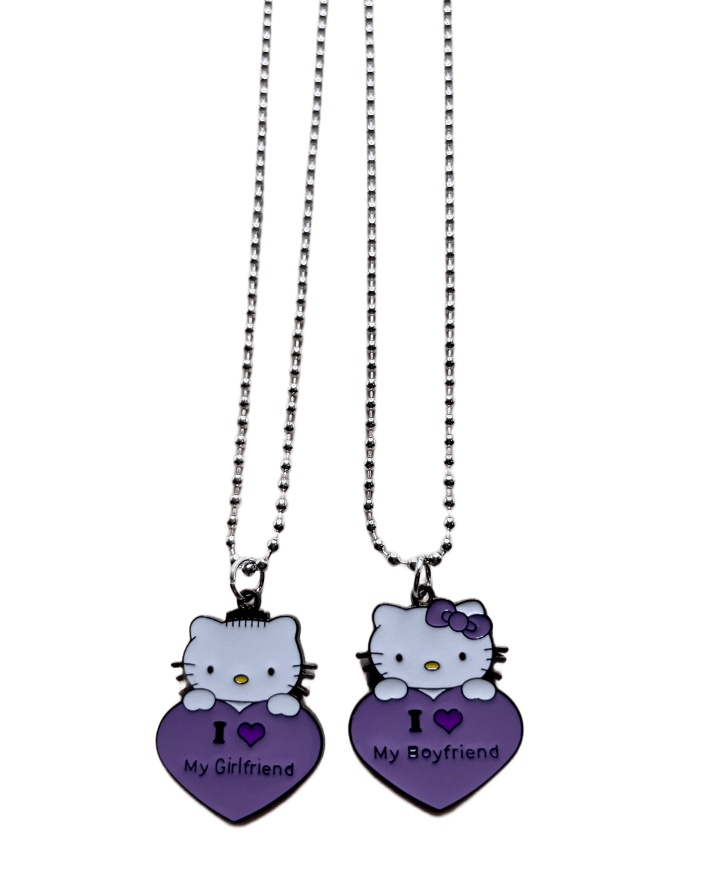 Couples hello kitty necklaces ♡