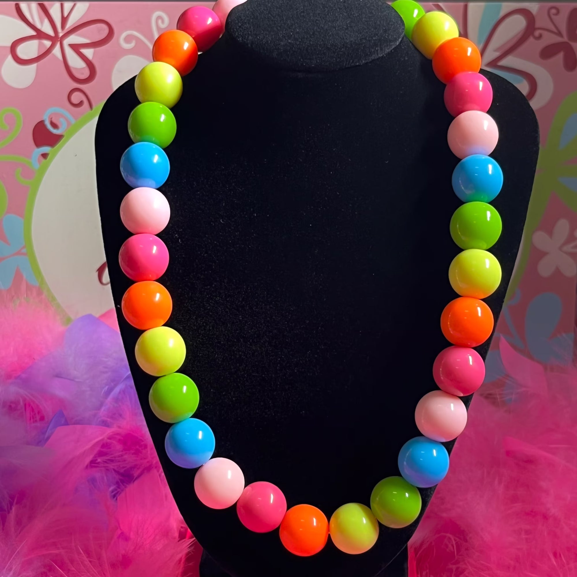 Candy cravings beaded necklace