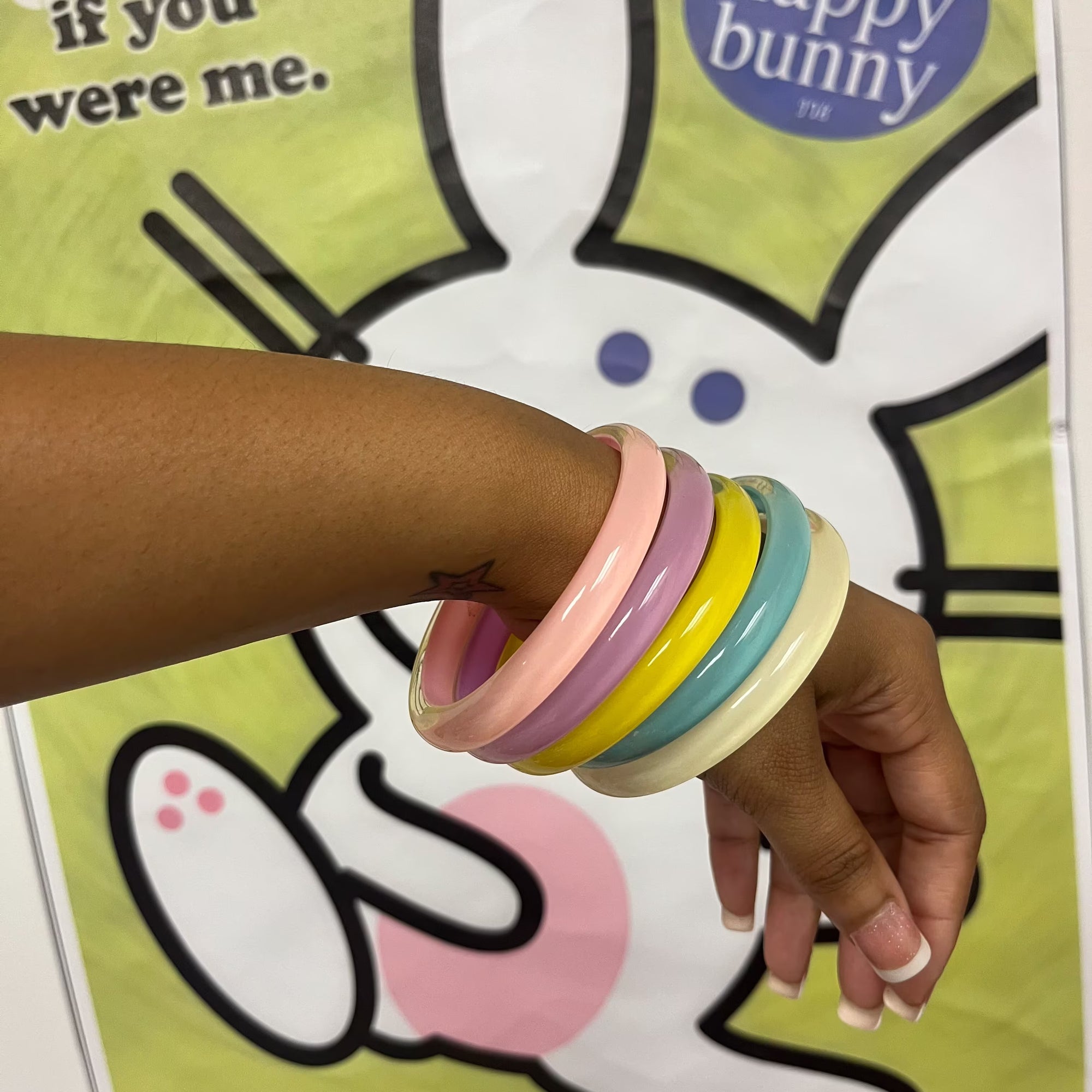 Sugar palm bangle set