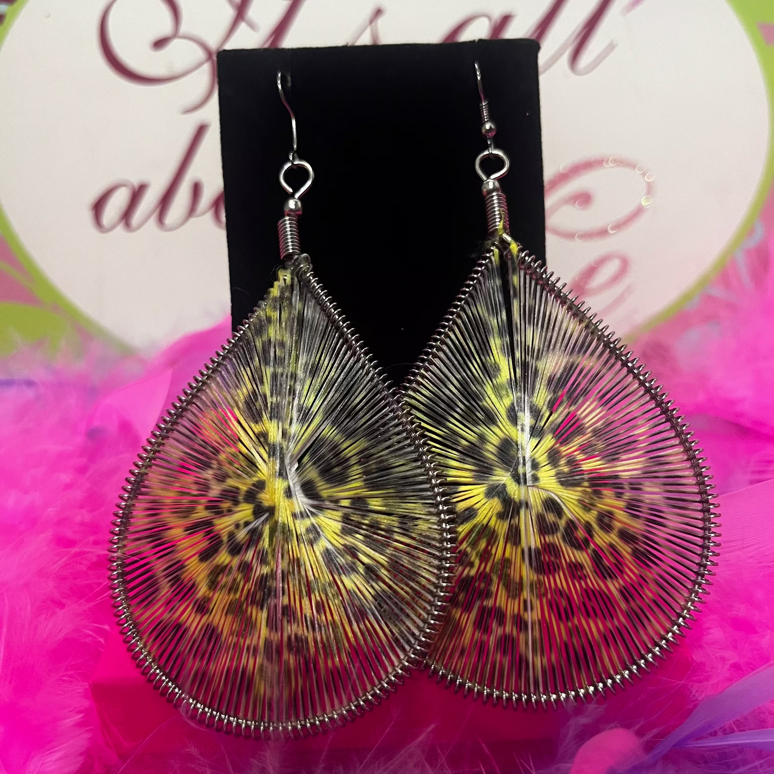 Juicy jungle wefted earrings