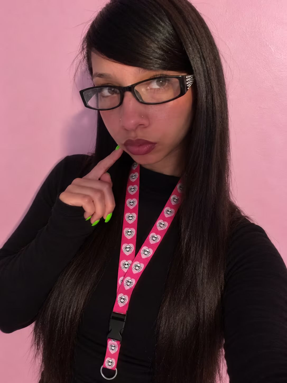 2009 deadstock Avril skull lanyard