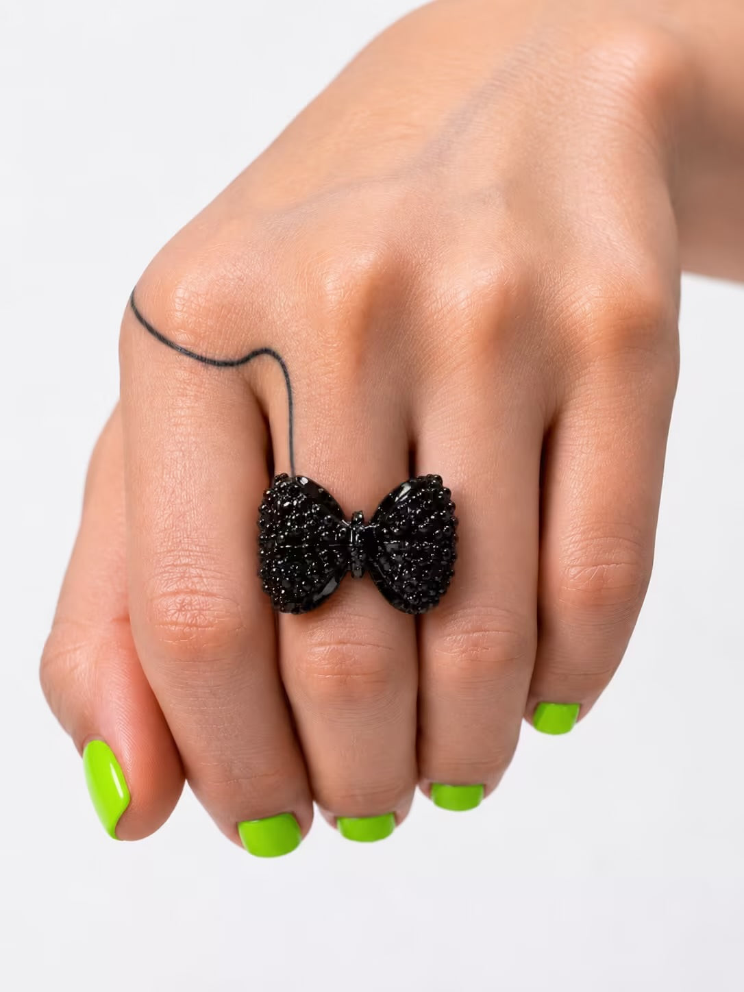 Just a girl bow ring