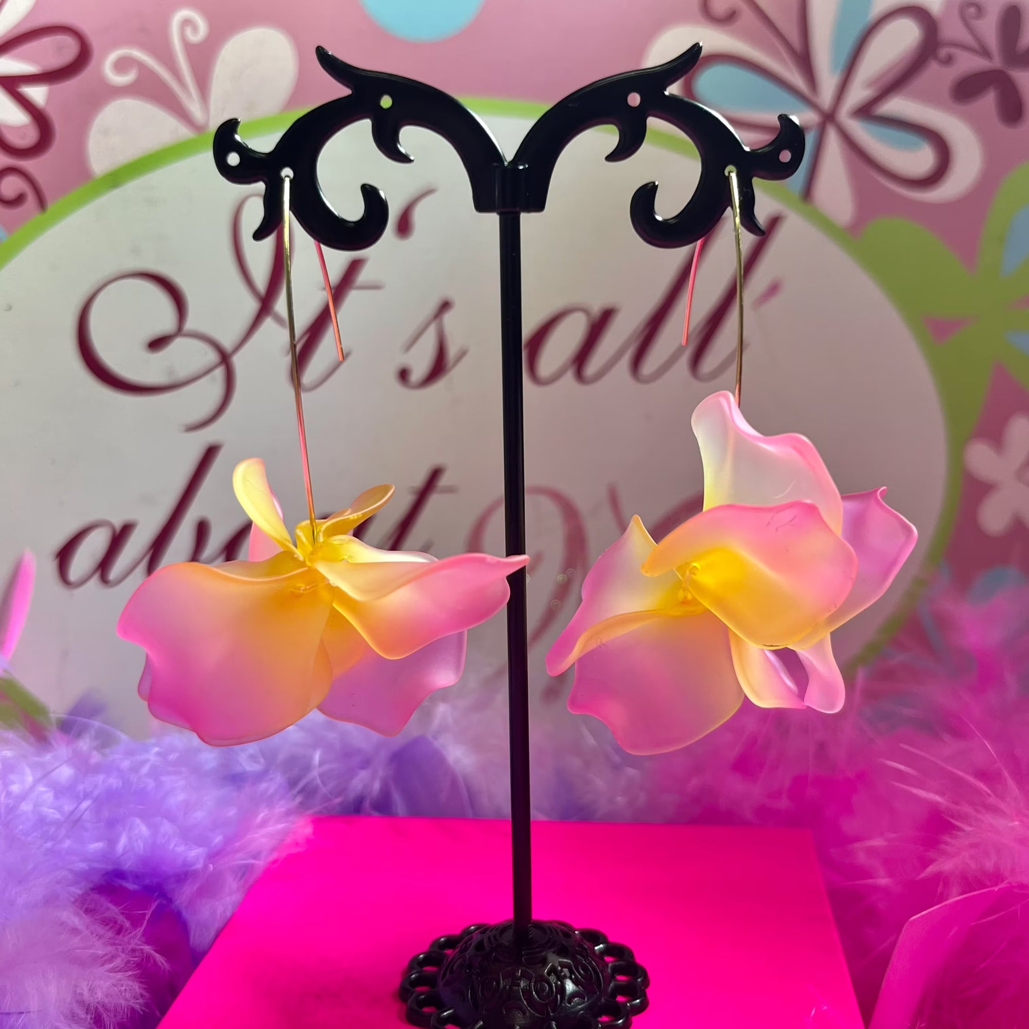 Barbie lemonade earrings