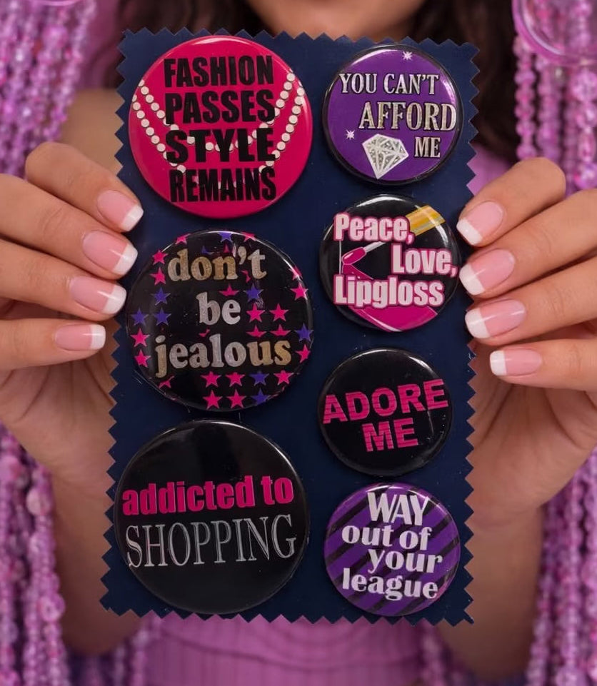 Don’t be jealous button pin set