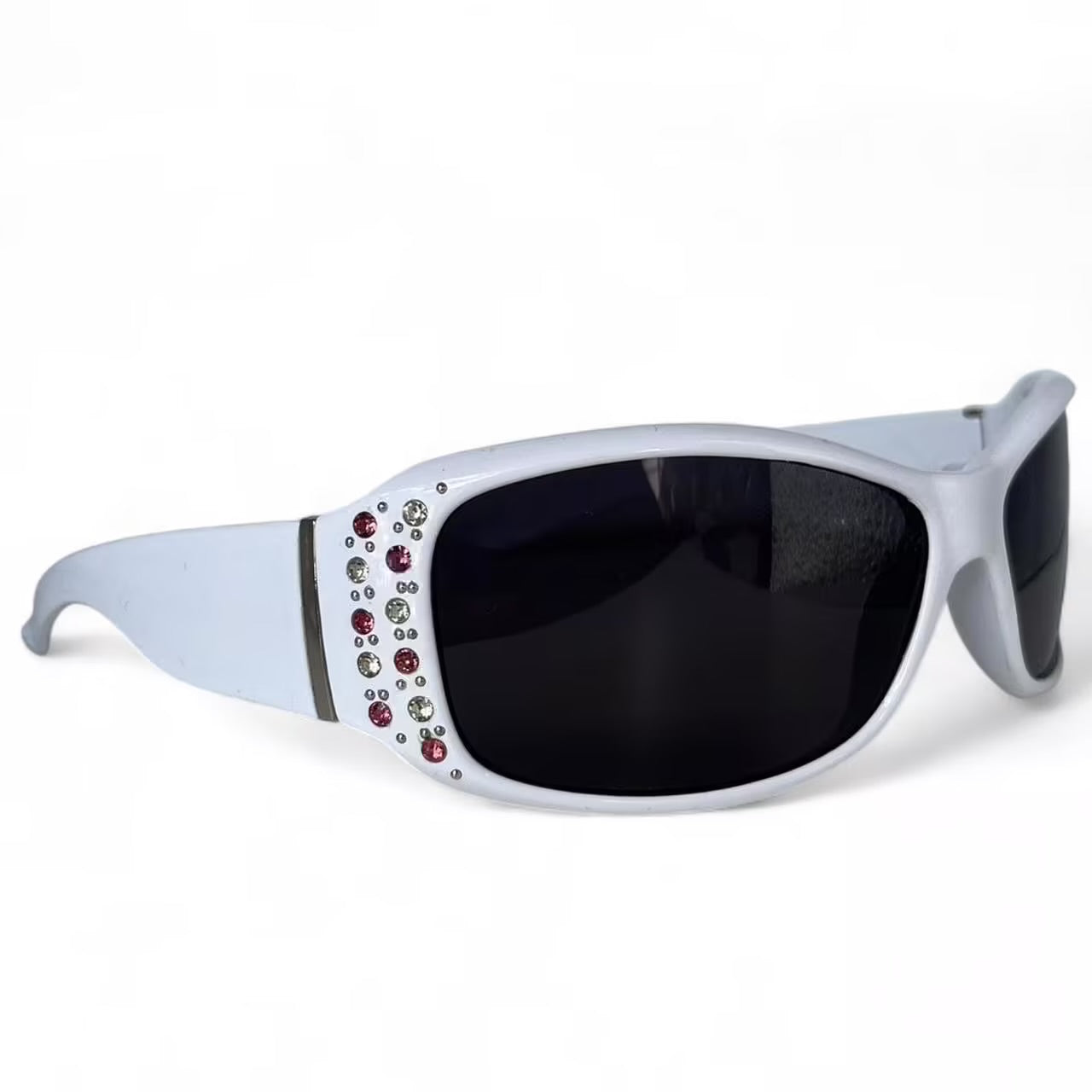 White rhinestone sunglasses