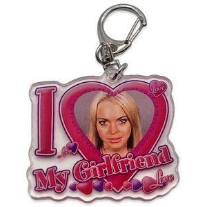 I love my girlfriend keychain - Lindsay Lohan