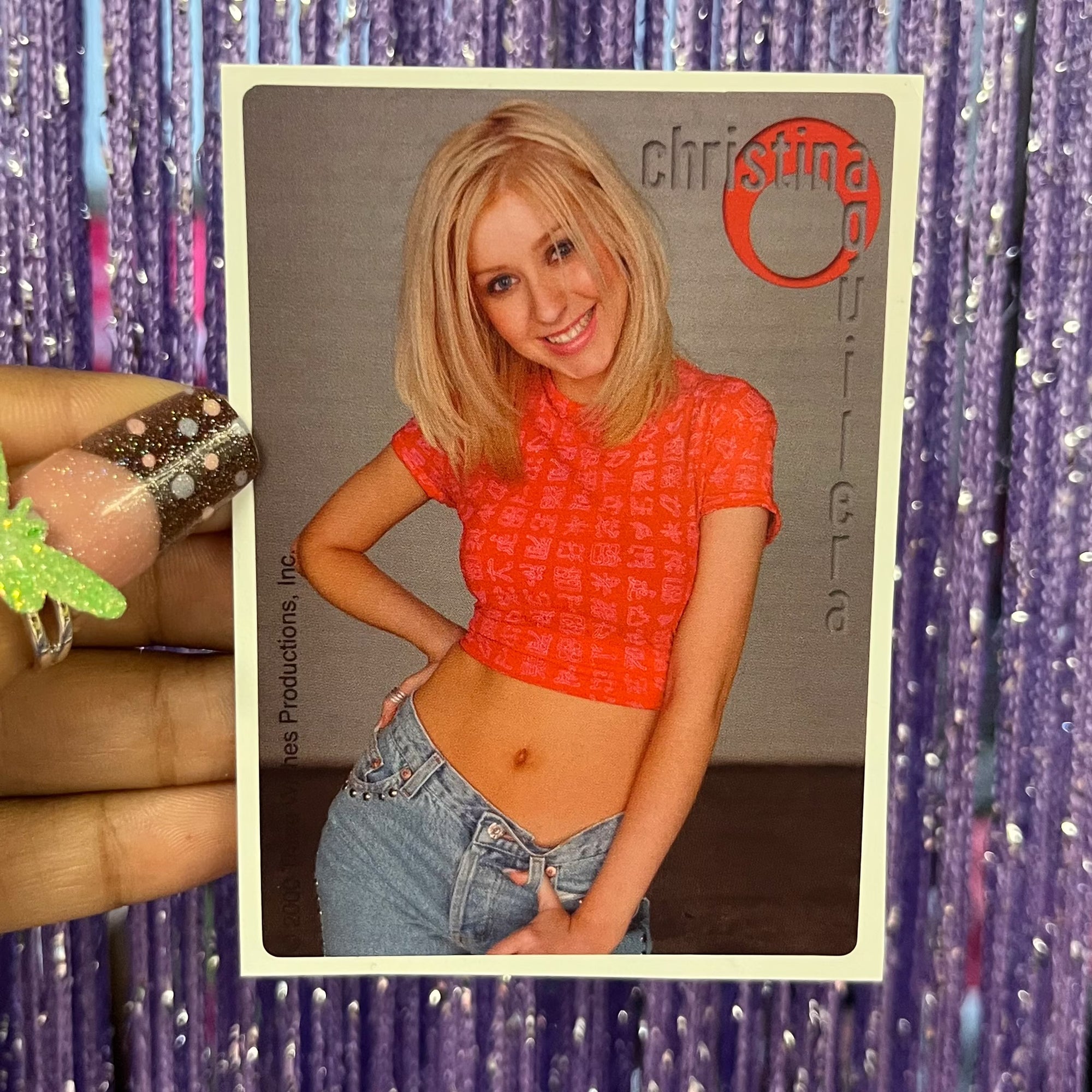 Vintage Christina Aguilera stickers