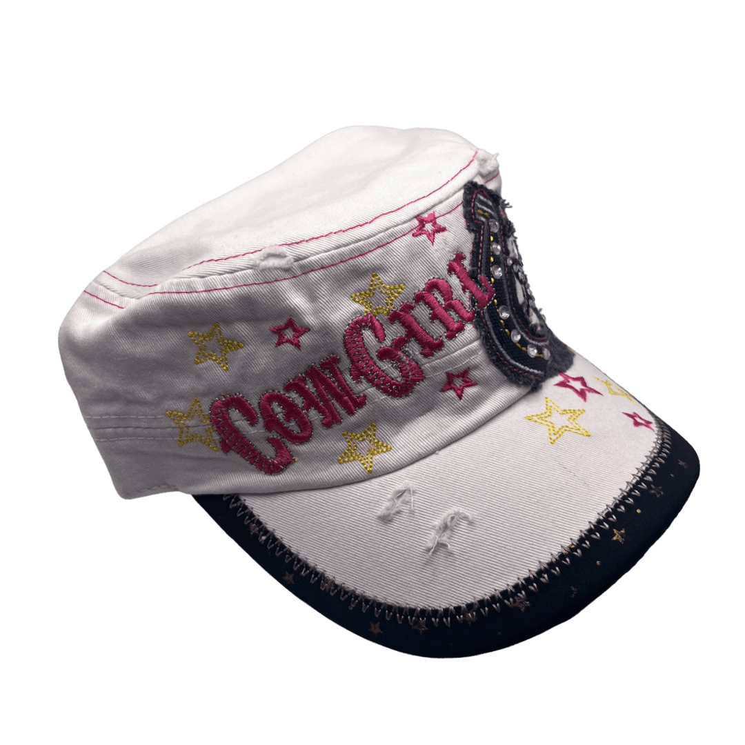 white cowgirl cadet cap ☆