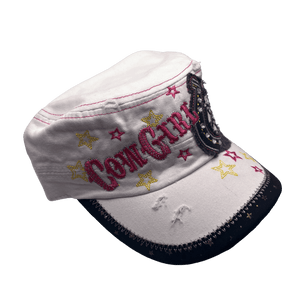 white cowgirl cadet cap ☆